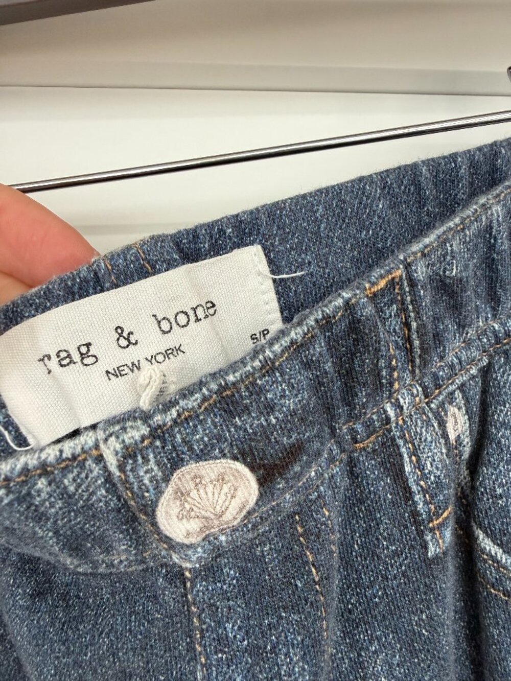 rag & bone rb Miramar Pull-On Wide Leg Jean - Picture 7 of 7